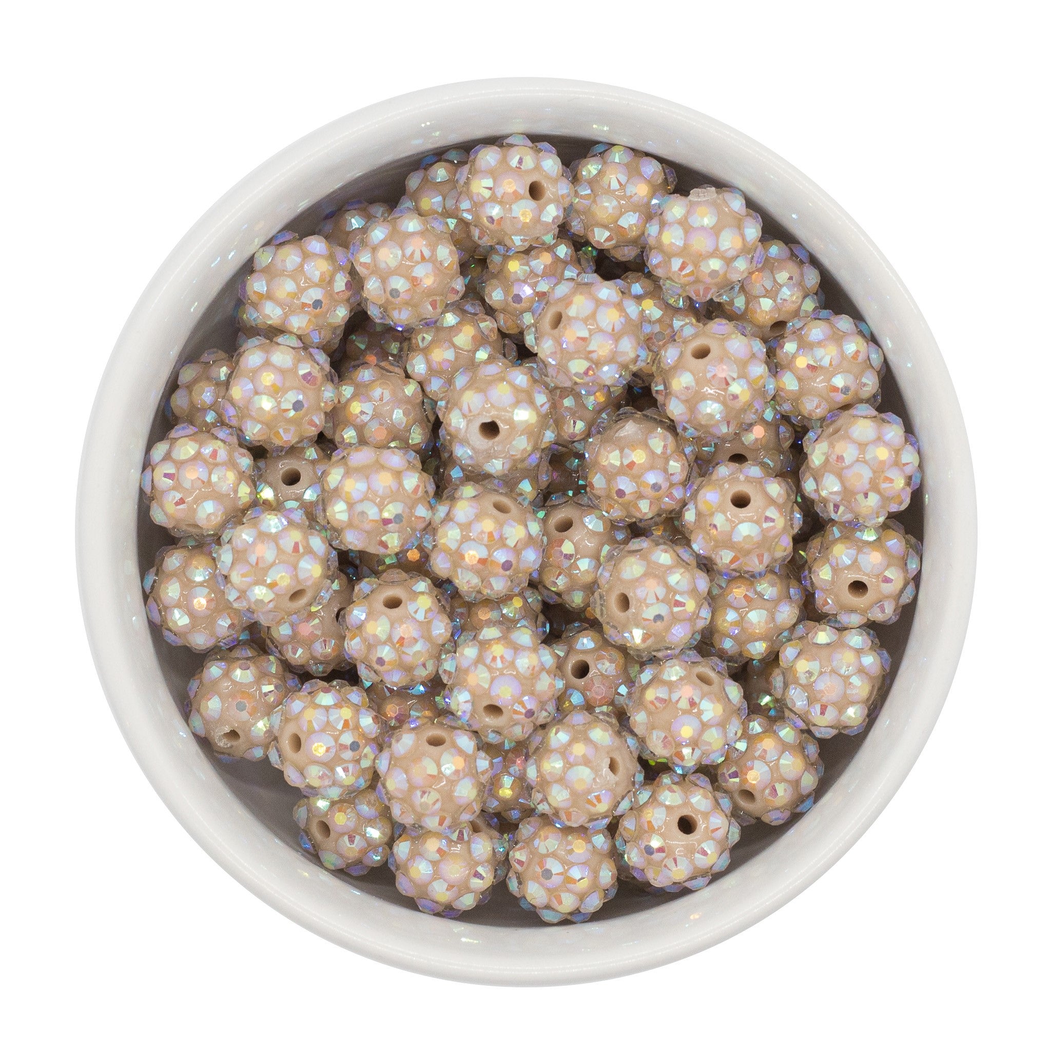 Robin Egg Iridescent Beads 20mm