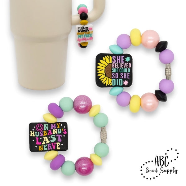 3 New Silicone Beverage Cup Charm Designs!