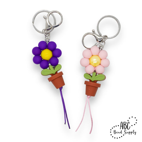 Tutorial for ADORABLE Flower Pot Keychains!