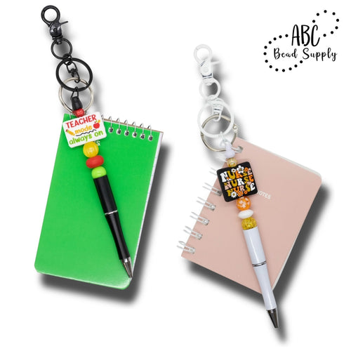 Creating Beaded Pen/Mini Notebook Bag Clips/Keychains!