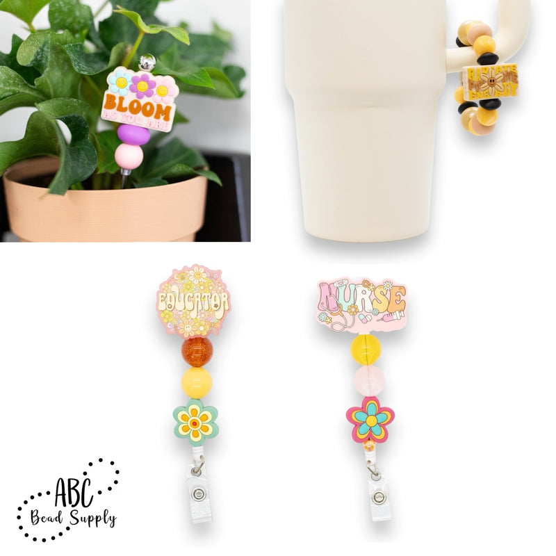 New Line of Retro Flower Silicone Beads - Plus Project Kits/Ideas!