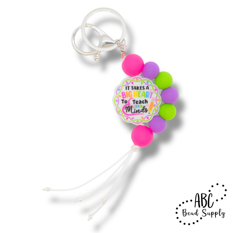 It Takes a Big Heart to Teach Little Minds Curved Keychain Kit