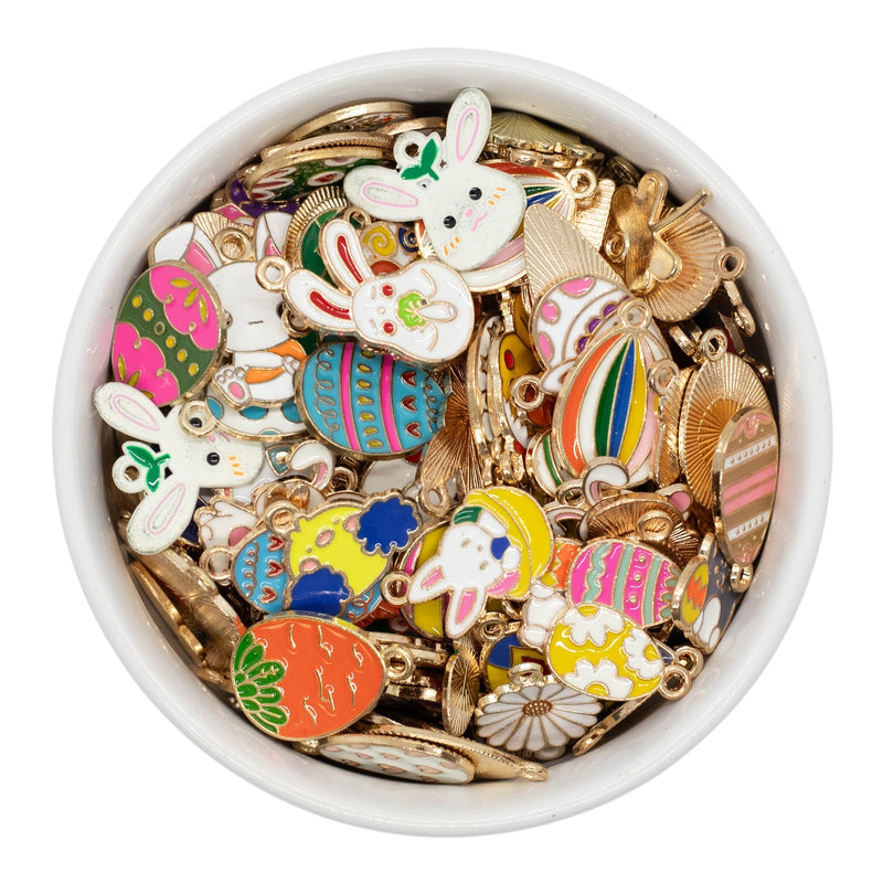 Random 20 Piece Easter Charm Grab Bag - Assortment of Styles & Sizes