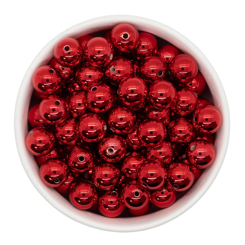 Red UV Shine Beads 12mm (Package of 20)