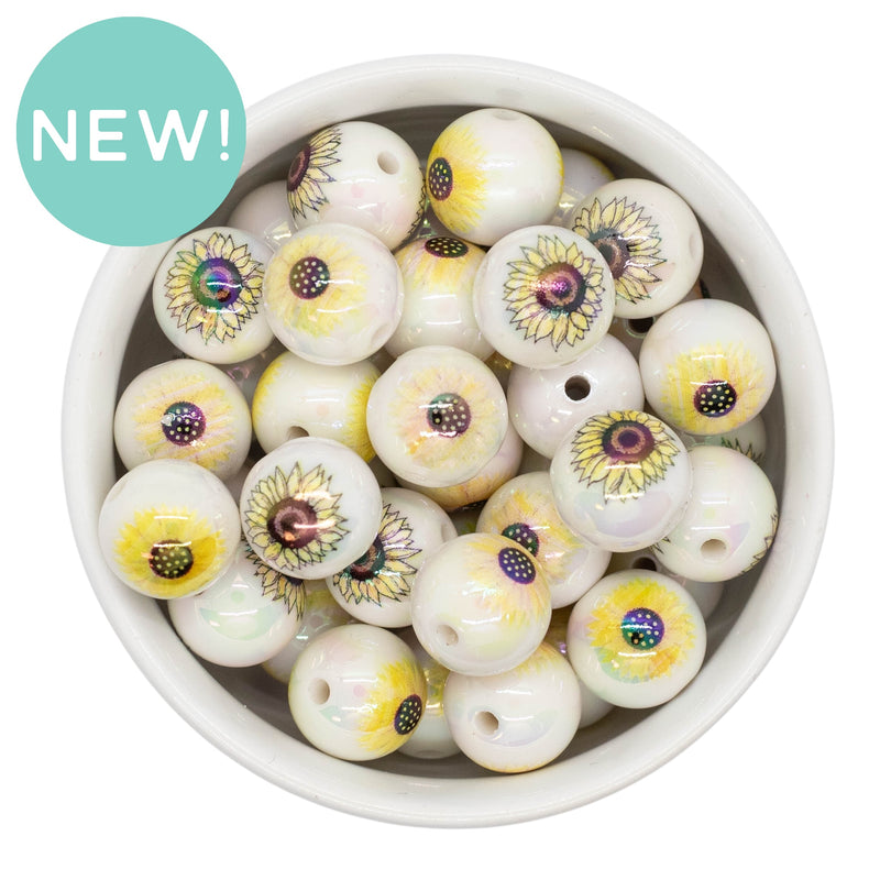 Iridescent Sunflowers Variety Pack Beads 16mm (Package of 10)