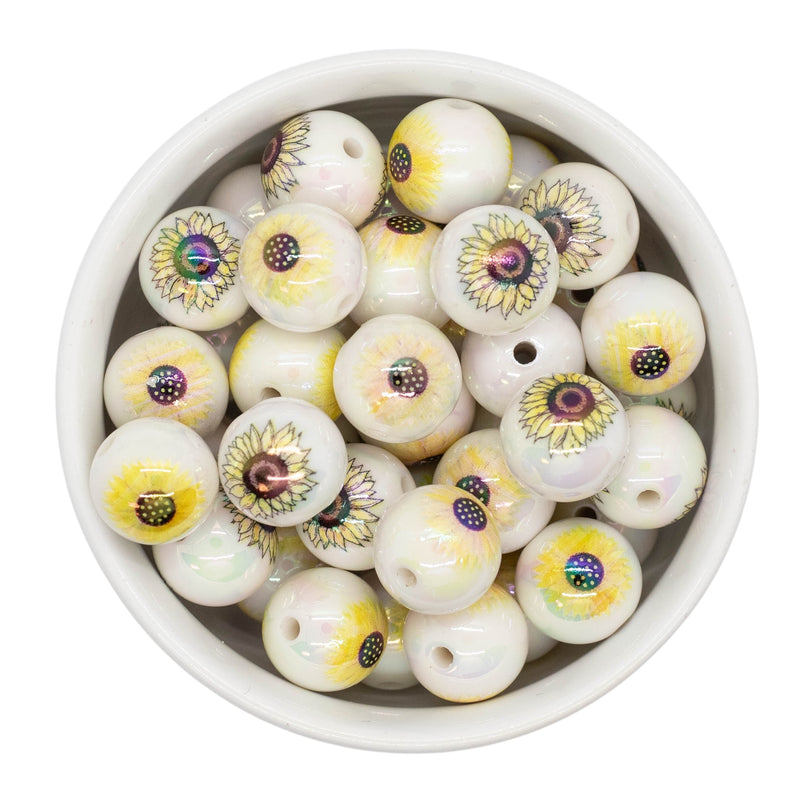 Iridescent Sunflowers Variety Pack Beads 16mm (Package of 10)