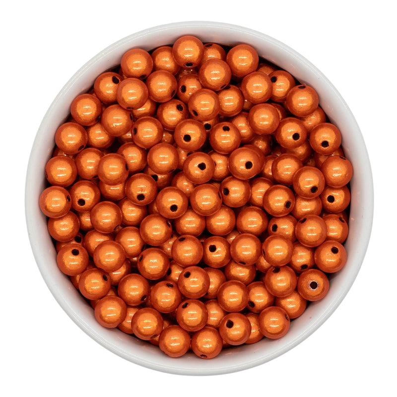 Orange Illusion Beads 8mm (Package of Approx. 50 Beads)