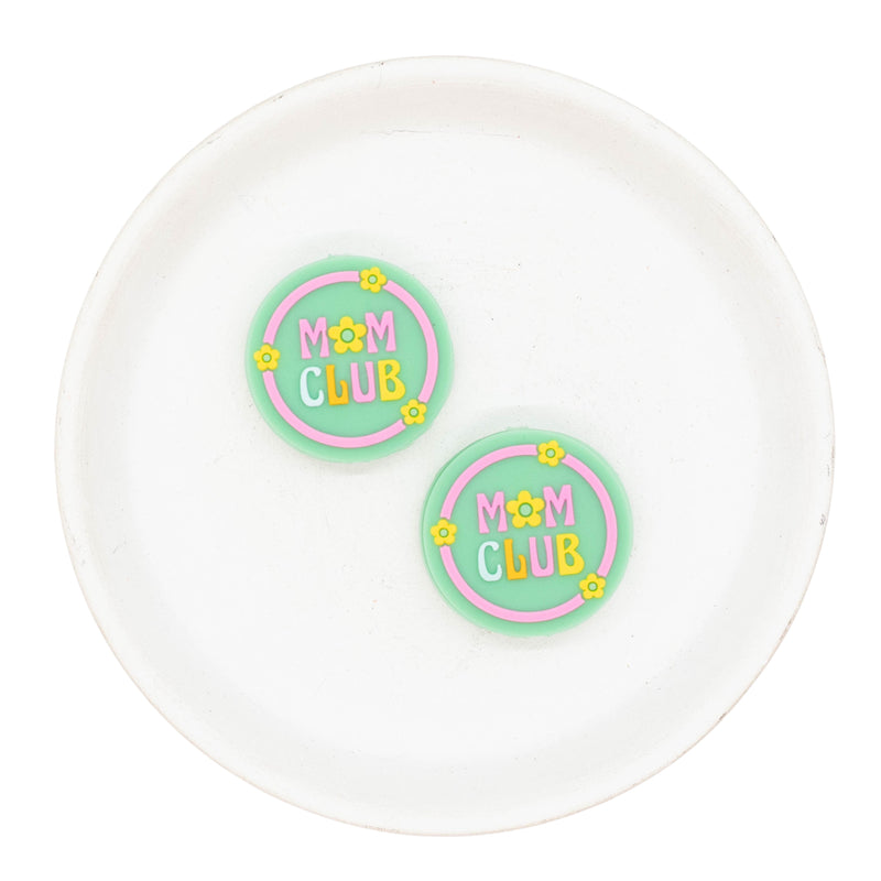 Mom Club Silicone Focal Bead 28mm (Package of 2)