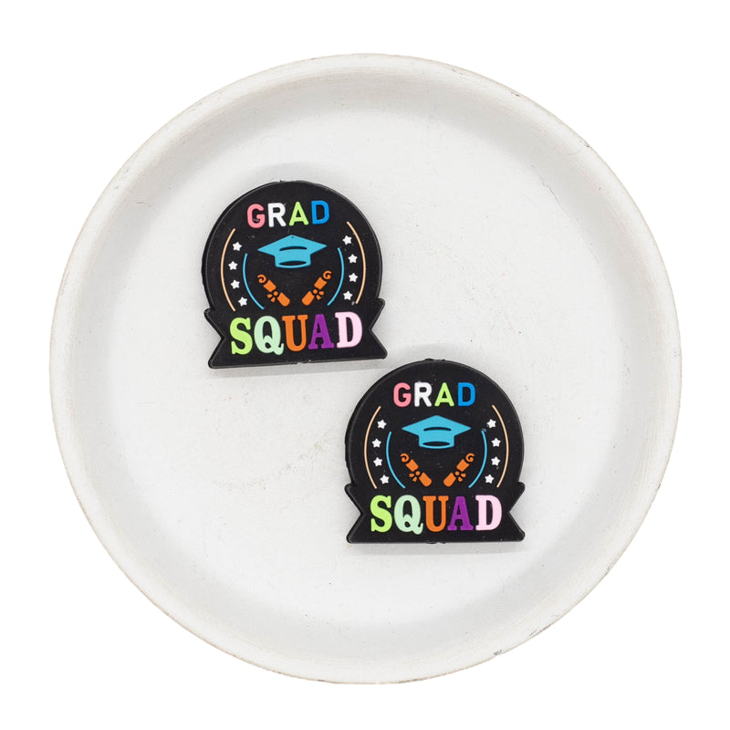 Grad Squad Silicone Focal Bead 30mm (Package of 2)