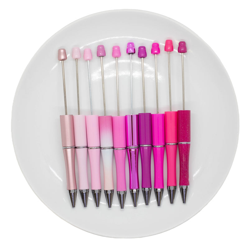 Shades of Pink Beadable Pen 10-Pack