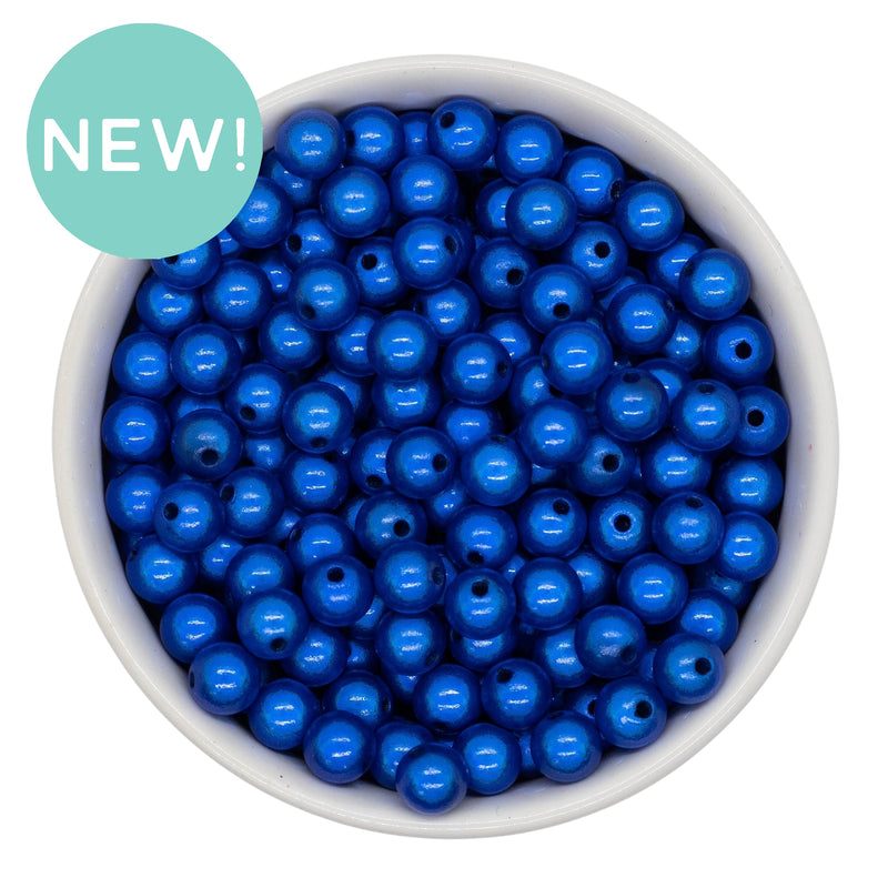 Royal Blue Illusion Beads 8mm (Package of Approx. 50 Beads)