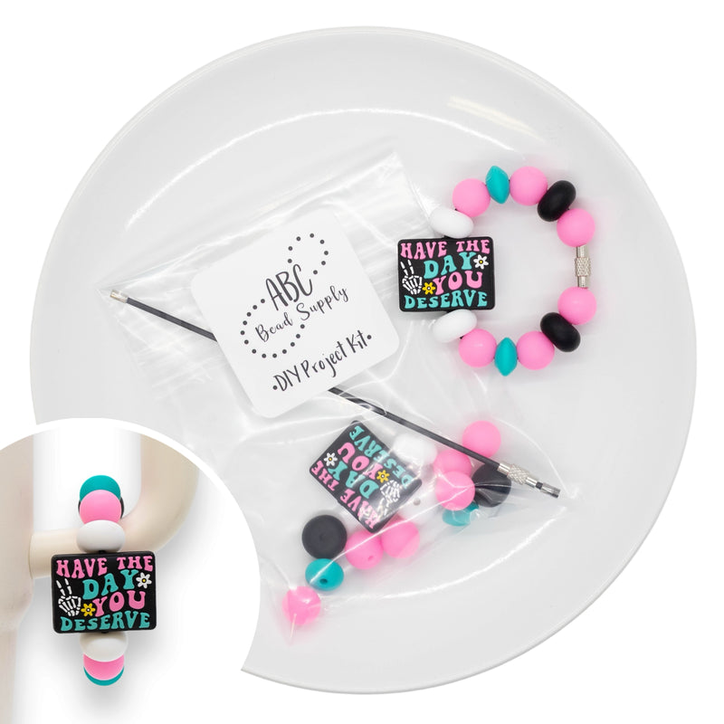 Have the Day You Deserve Silicone Beverage Charm Kit