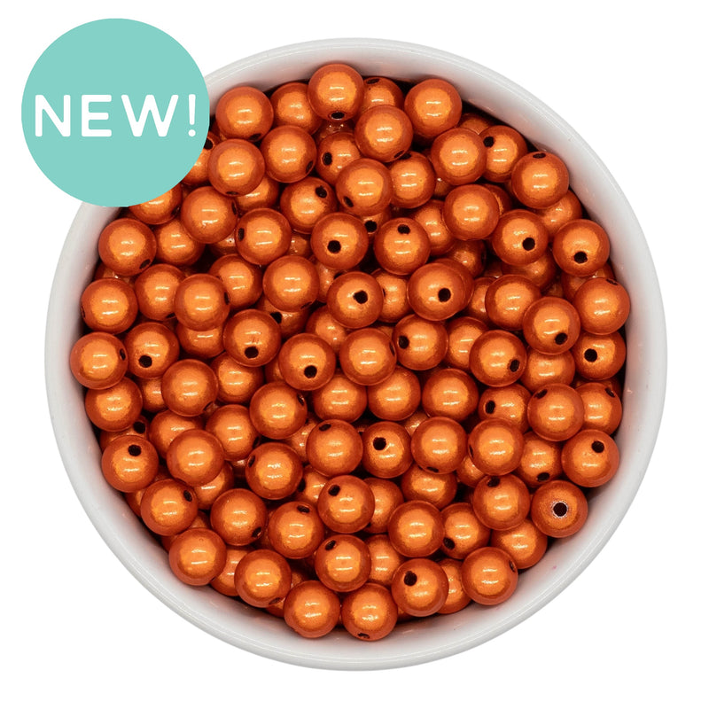 Orange Illusion Beads 8mm (Package of Approx. 50 Beads)