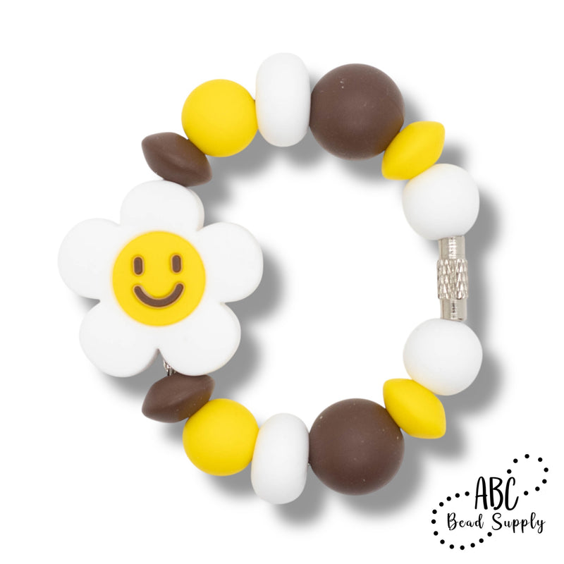 Smiley Daisy Silicone Beverage Charm Kit