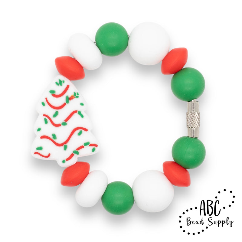 Christmas Tree Cake Silicone Beverage Charm Kit