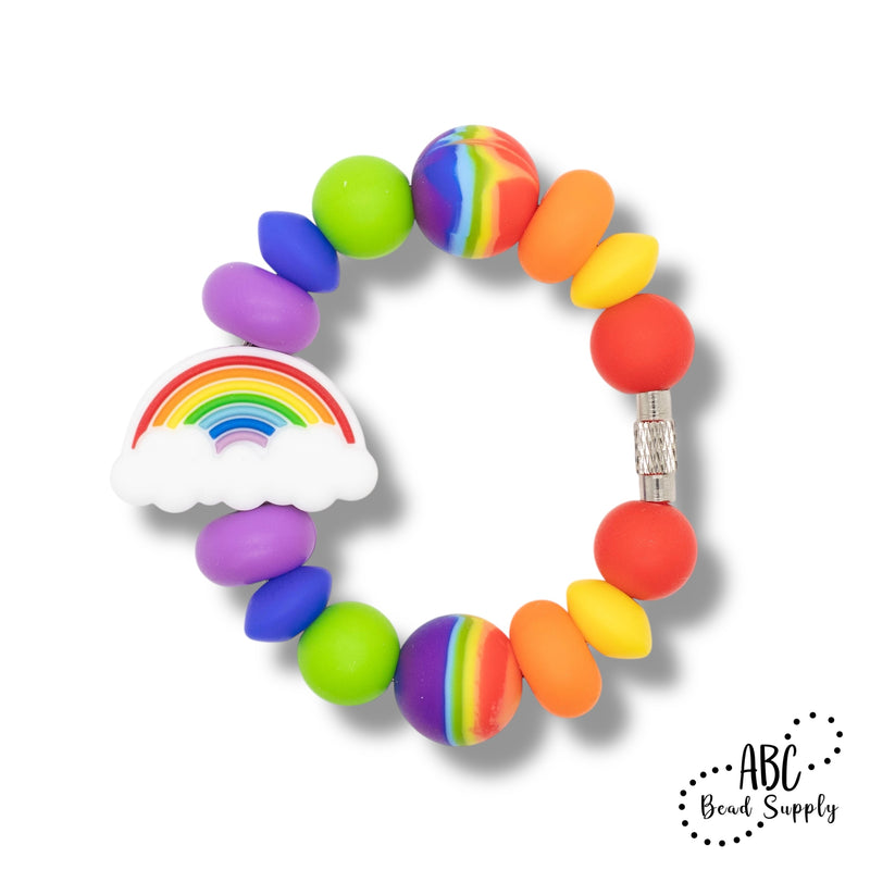 Rainbow Silicone Beverage Charm Kit