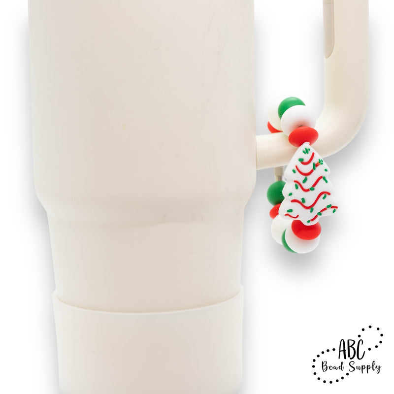 Christmas Tree Cake Silicone Beverage Charm Kit