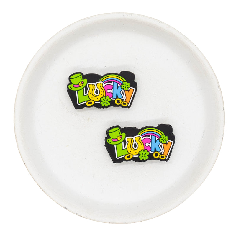 Bright Lucky Silicone Focal Bead 18x35mm (Package of 2)