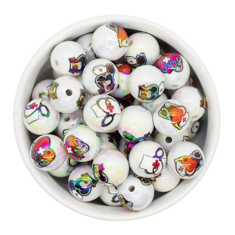 Iridescent Medical Images Variety Pack Beads 16mm (Package of 10)