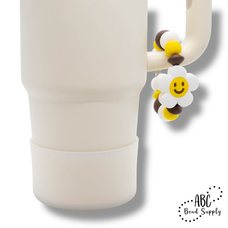 Smiley Daisy Silicone Beverage Charm Kit