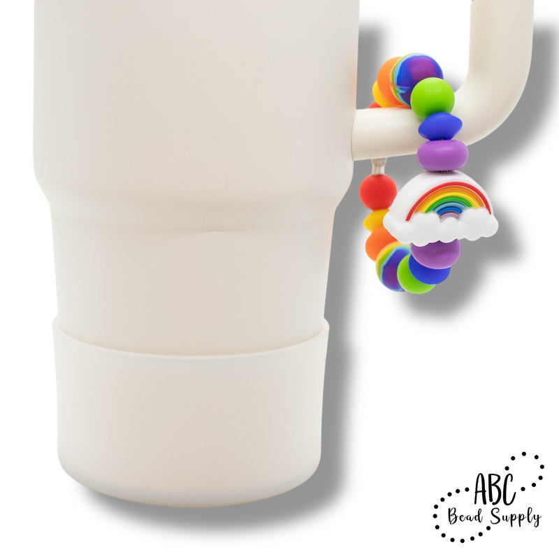 Rainbow Silicone Beverage Charm Kit