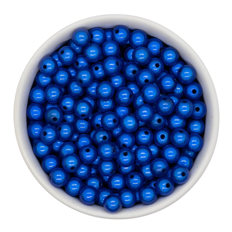 Royal Blue Illusion Beads 8mm (Package of Approx. 50 Beads)