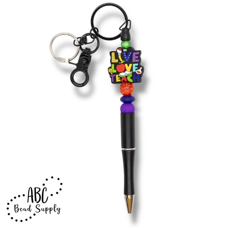 Live Love Teach Beadable Keychain Pen Kit