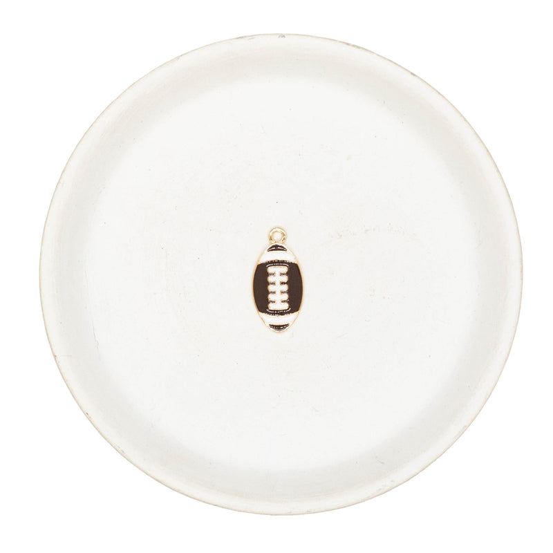 Football Enamel Jumbo Charm 12x20mm