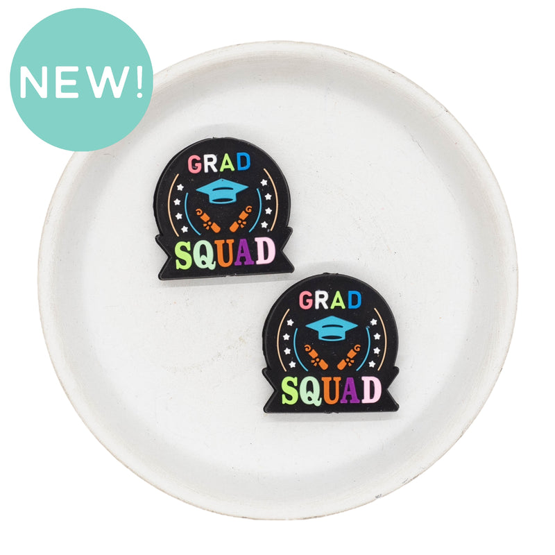 Grad Squad Silicone Focal Bead 30mm (Package of 2)