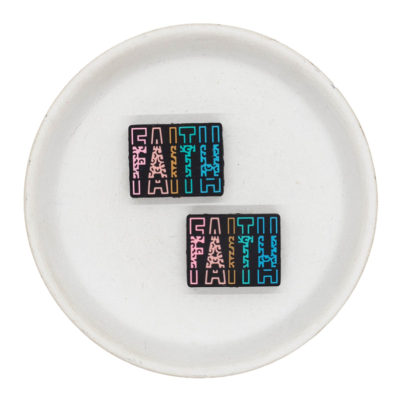 FAITH Silicone Focal Bead 22x28mm (Package of 2)