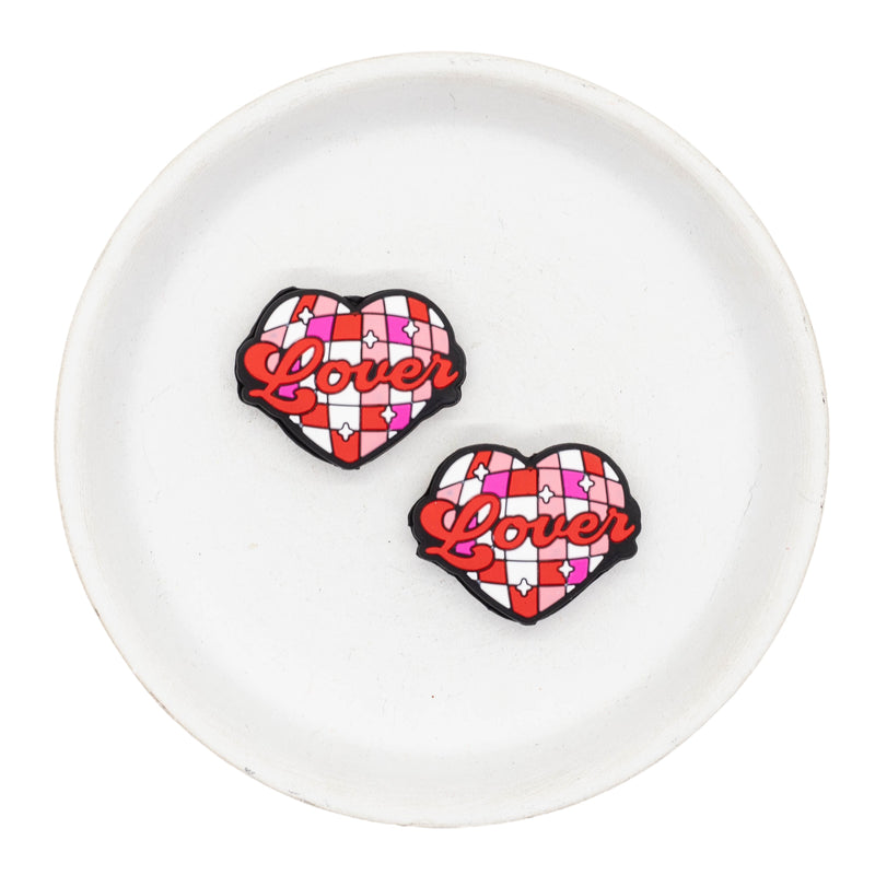 Lover Silicone Focal Bead 24x31mm (Package of 2)