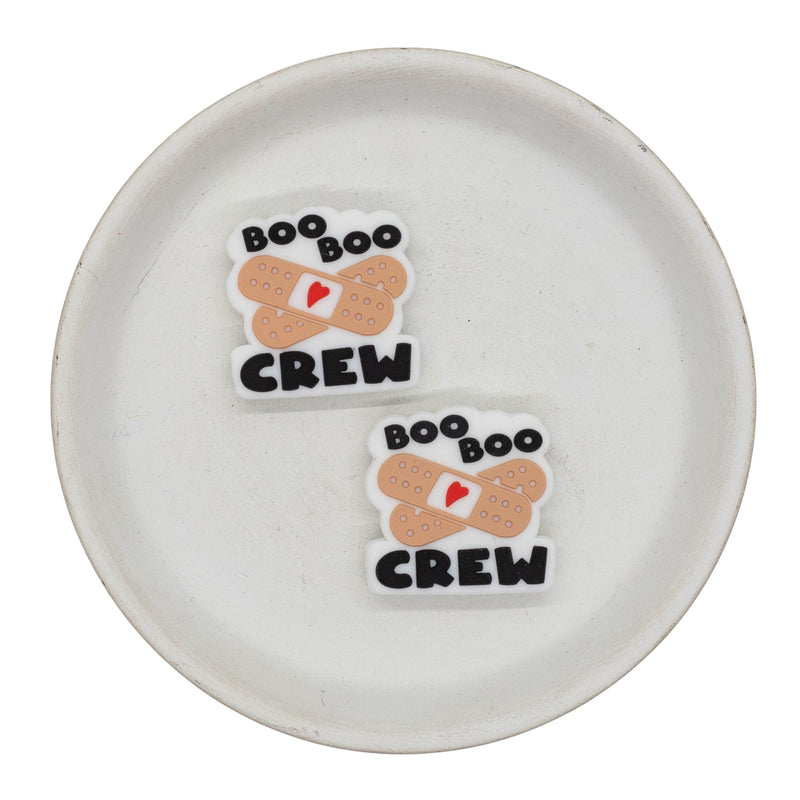 Boo Boo Crew Silicone Focal Bead 28x28mm (Package of 2)