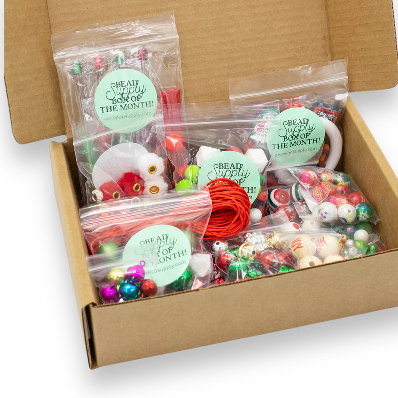 November Bead Supply Box of the Month Extras - MISSING 1 Package 16mm Iridescent Beads