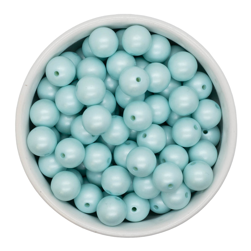 Pale Blue Matte Beads 12mm (Package of 20)