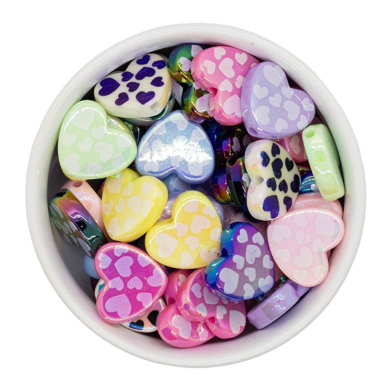 20mm Pink Camo Heart Beads – Sassy Bead Shoppe