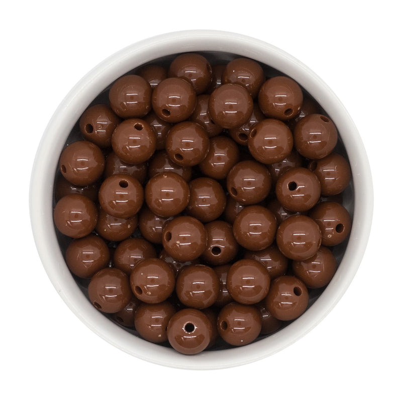 Brown Solid Beads 12mm (Package of 20)