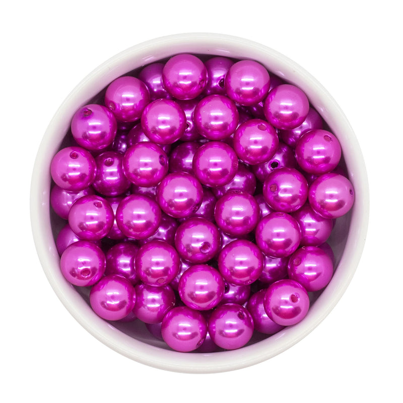 Fuchsia Pearl Beads 12mm (Package of 20)