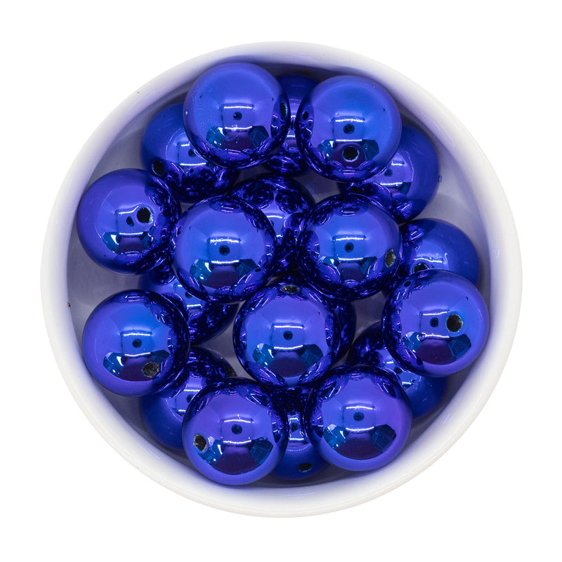 Royal Blue UV Shine Beads 20mm (Package of 10)