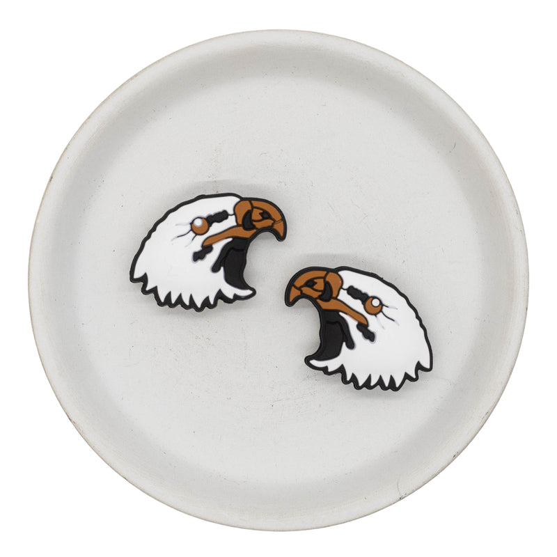 Eagle Silicone Focal Bead 25x32mm (Package of 2)