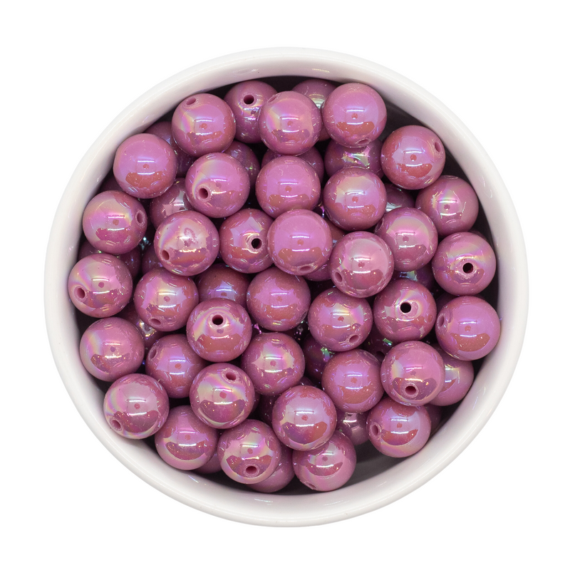 Mulberry Iridescent Beads 12mm (Package of 20)