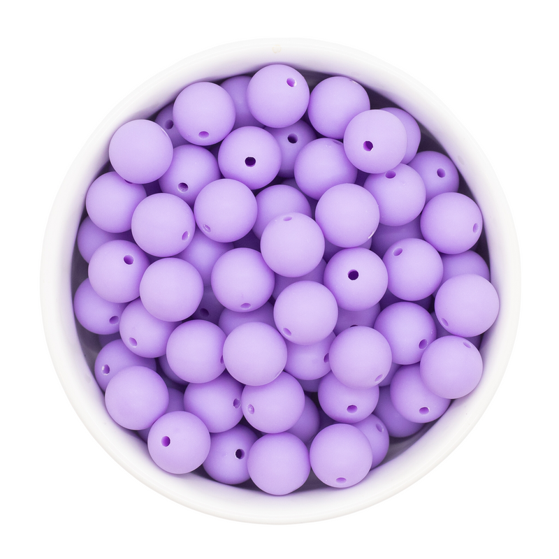 Lilac Chalk Matte Beads 12mm (Package of 20)