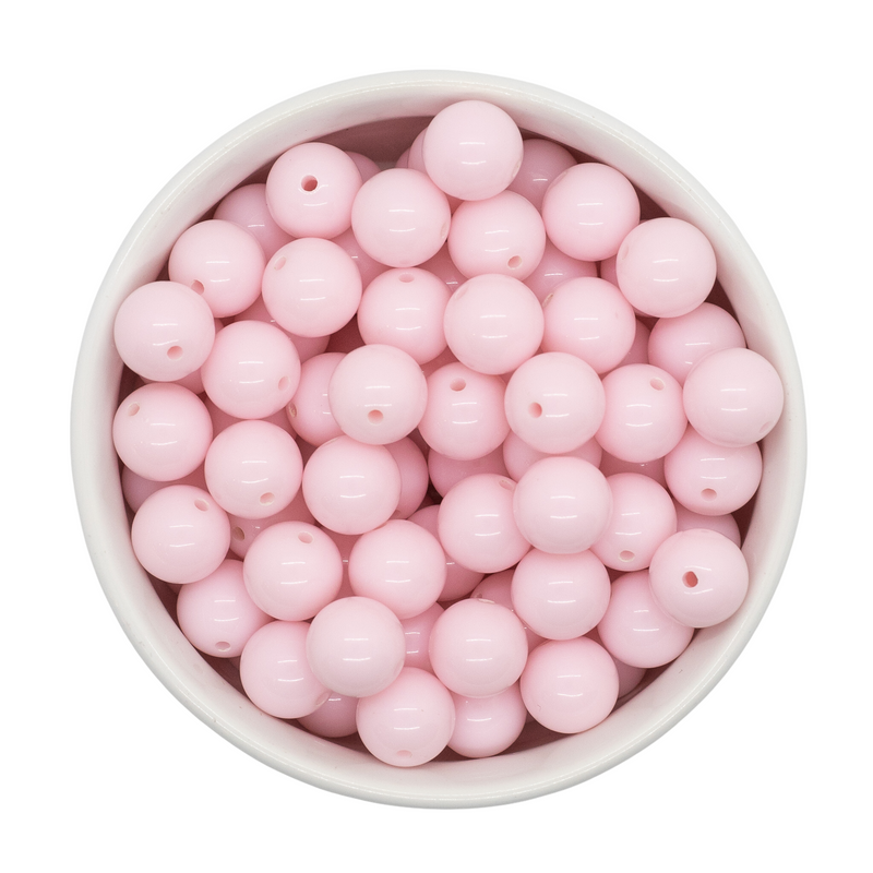 Powder Pink Solid Beads 12mm (Package of 20)